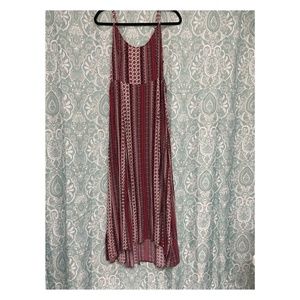 Hollister Women’s Print High Low Maxi Dress Large